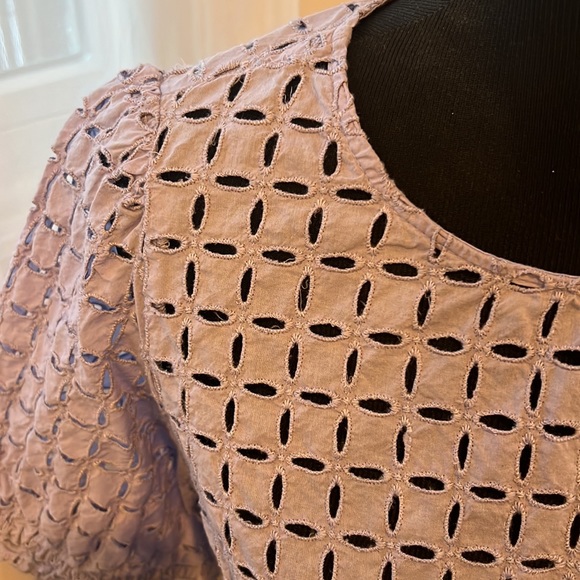 Gap Lavender Short Sleeve Top - Lavender - Picture 2 of 5